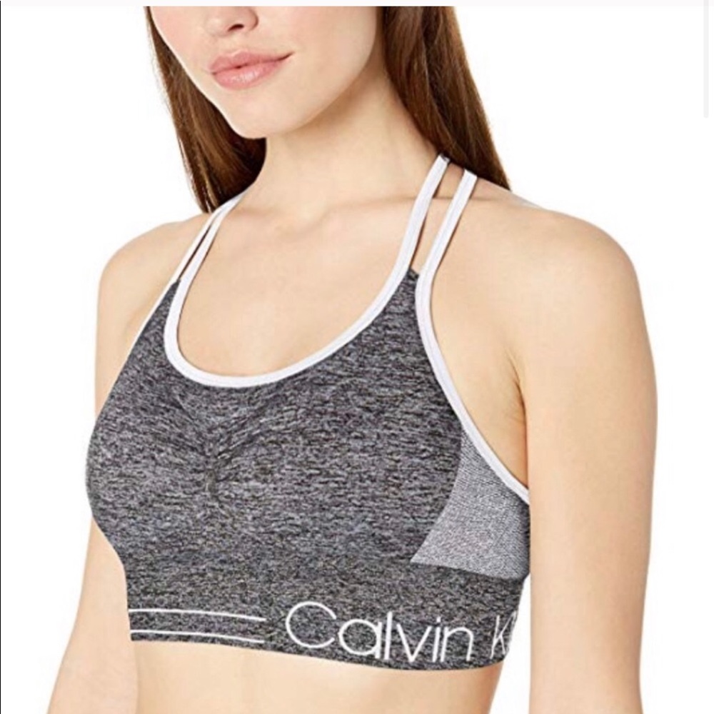 🌻CALVIN KLEIN Performance grey sports bra